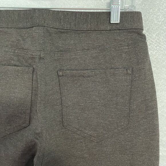 J Jill Pants Size S Brown Heather PONTE SLIM LEG Pull On Ankle Stretch Comfort - Picture 6 of 10